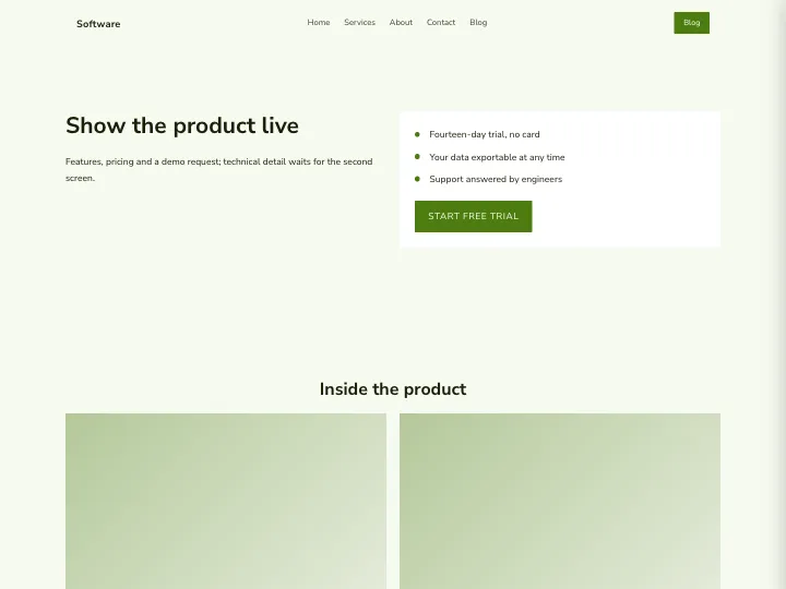 Software · Soft Olive