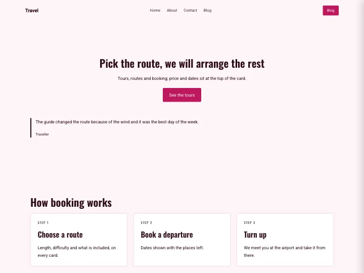 Travel · Bold Rose