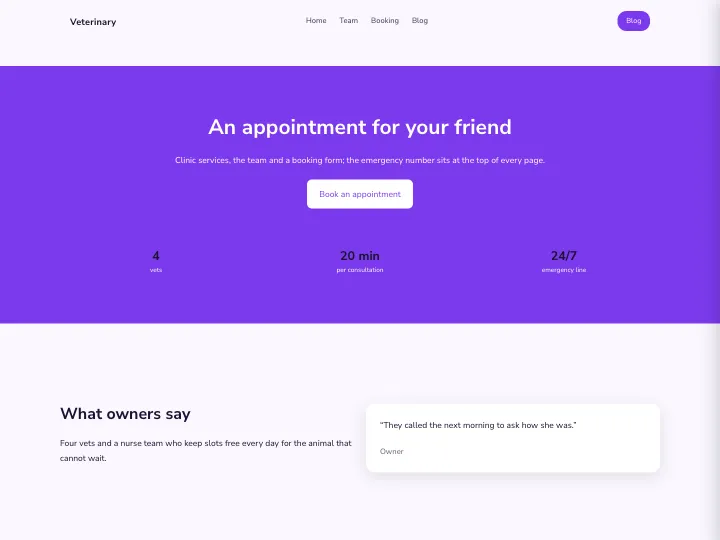 Veterinary · Soft Violet